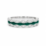Oceanic Flow Women`s Ring in Silver