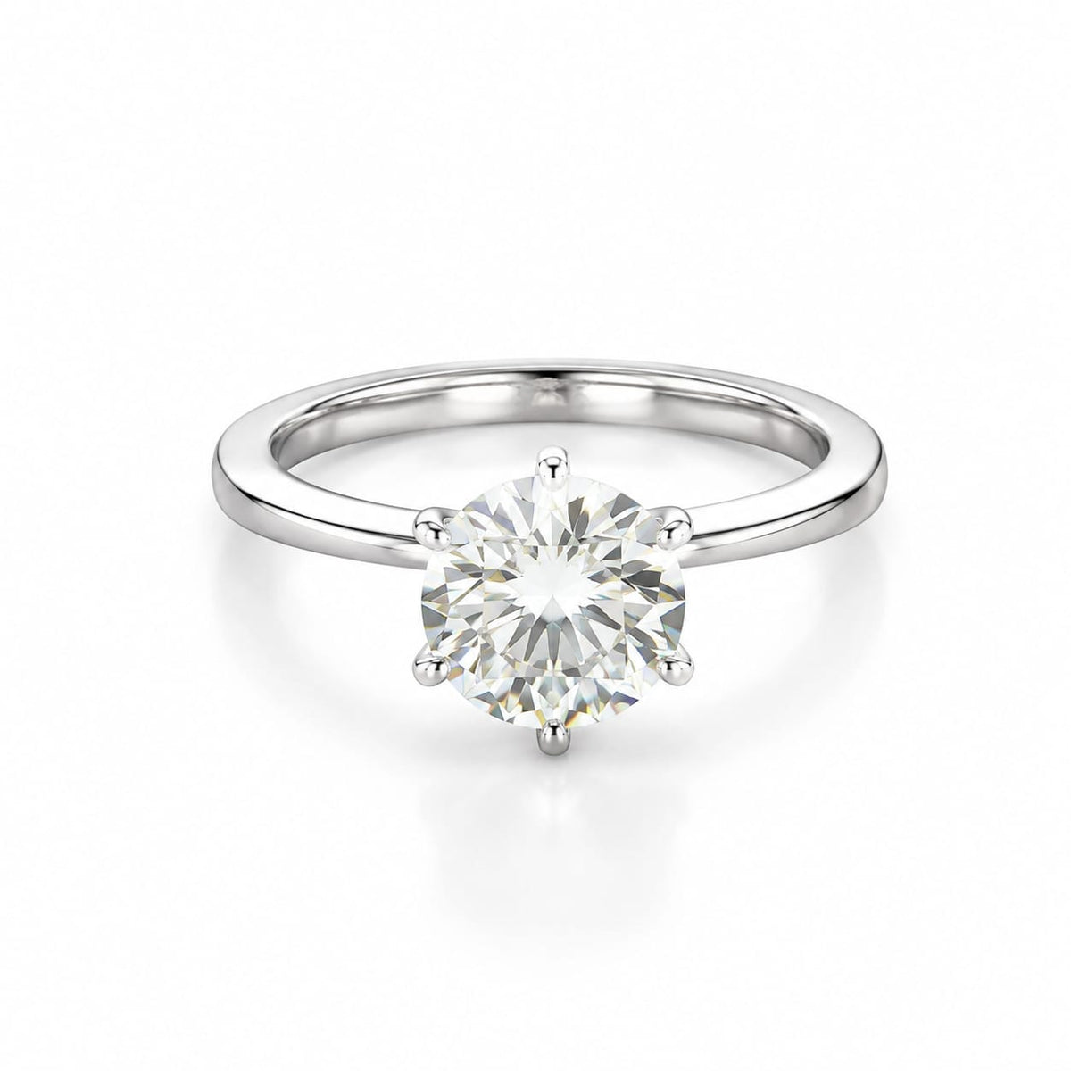 Centred stone Women`s Ring in Silver