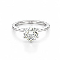 Centred stone Women`s Ring in Silver