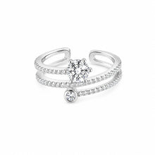 Silver Starlight Shine Women`s Ring