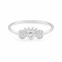Silver Royal Bow Women`s Ring