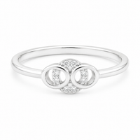 Oval Unity Ring in Silver