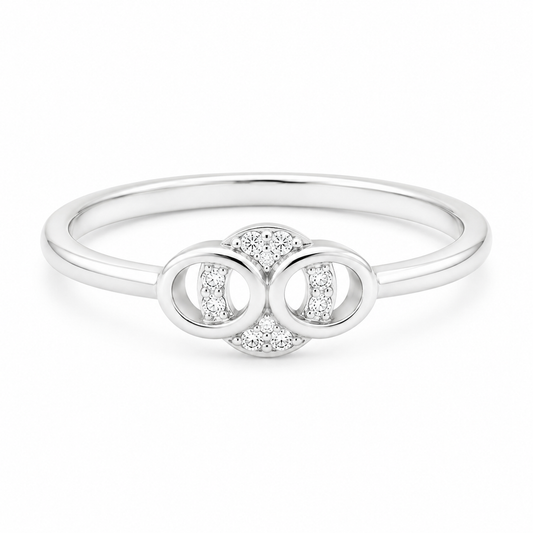 Oval Unity Ring in Silver
