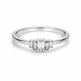 Sparkling Women`s ring in silver