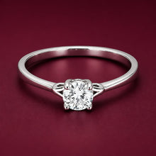 Crystal Rise ring in silver