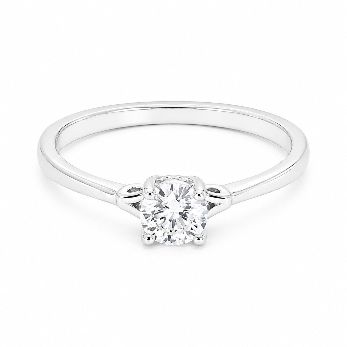 Crystal Rise ring in silver