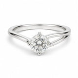 Crystal Beam ring in Silver