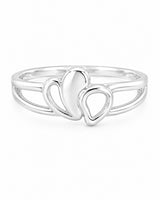 Heart Gleam ring in silver