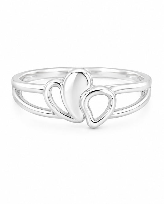 Heart Gleam ring in silver