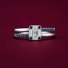 Sapphire Glow Ring in Silver