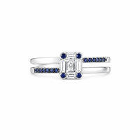 Sapphire Glow Ring in Silver