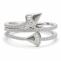 Silver Radiant vibe Women`s ring
