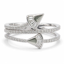 Silver Radiant vibe Women`s ring