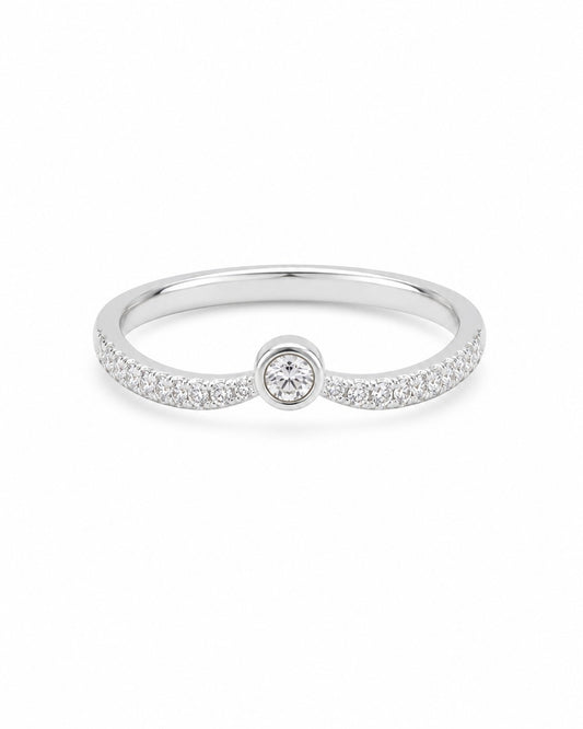 Celestial Veil ring in silver
