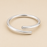 Open Crest ring in Silver