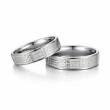 Silver Spark Couple Ring