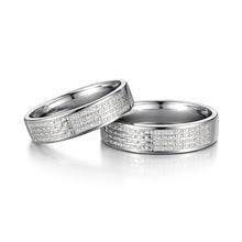 Silver Spark Couple Ring