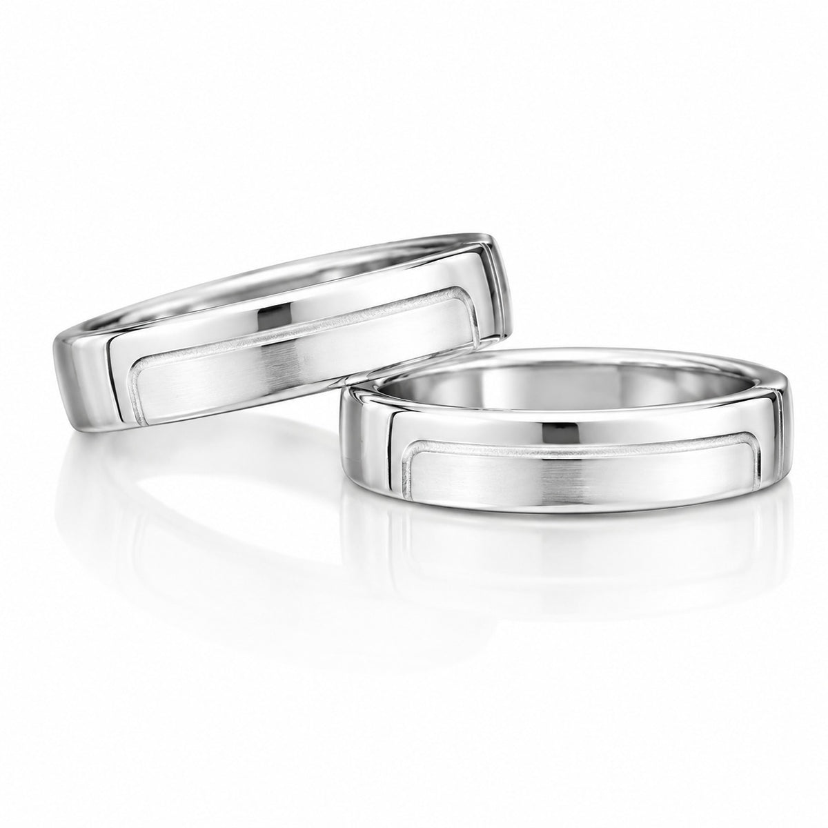 Sterling silver Valen Couple Ring