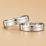 Sterling silver Valen Couple Ring