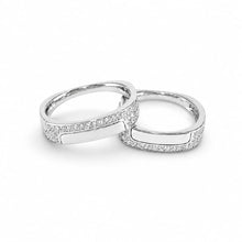 Silver Prism Unity Couple Rings