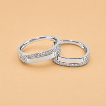 Silver Prism Unity Couple Rings