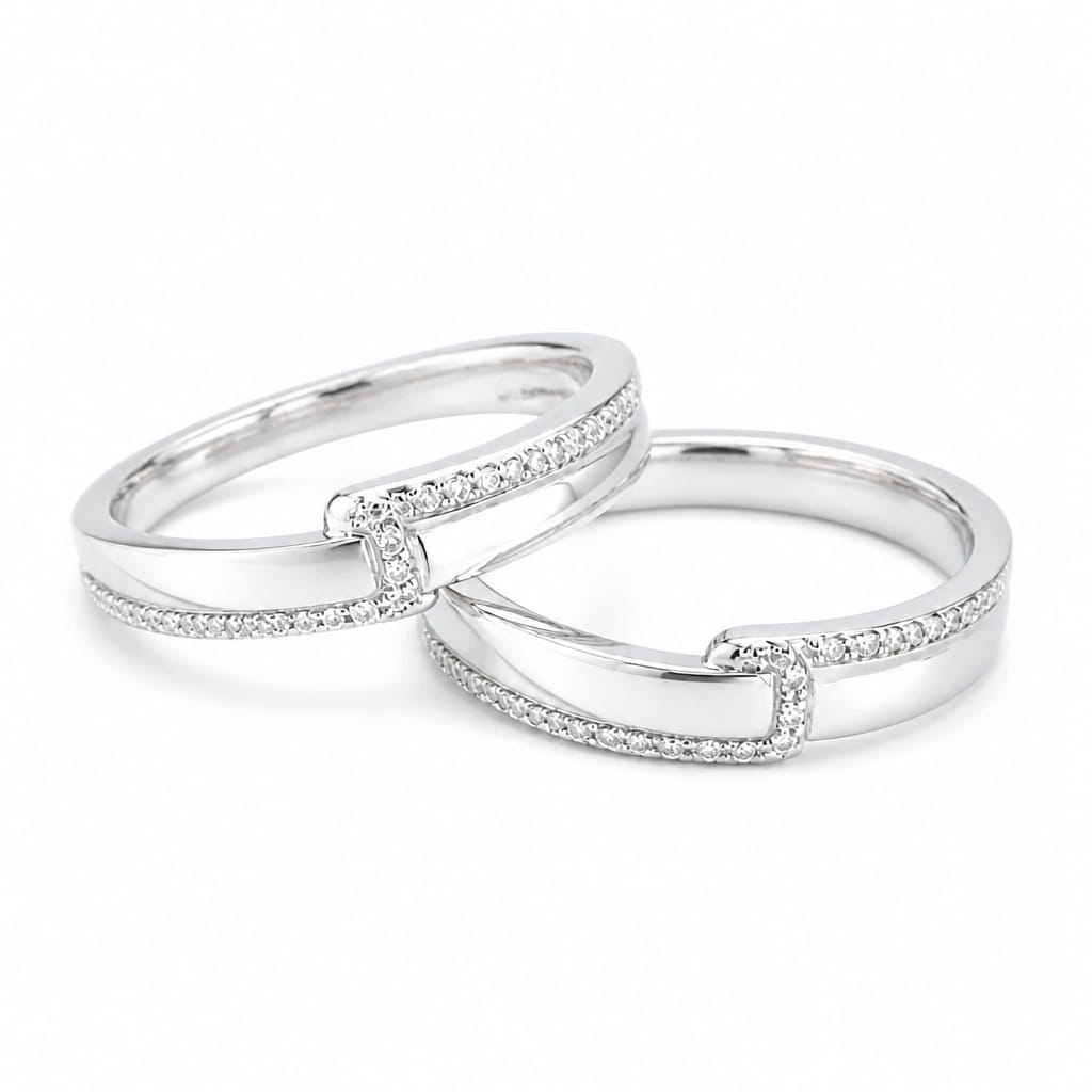 Axismark Sterling silver Couple ring