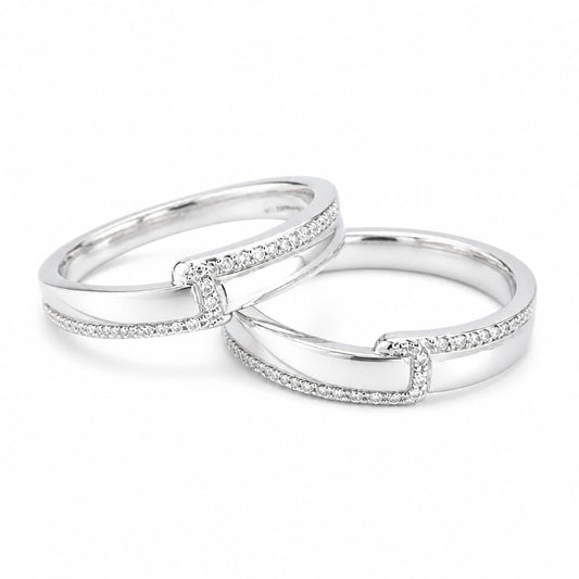 Axismark Sterling silver Couple ring