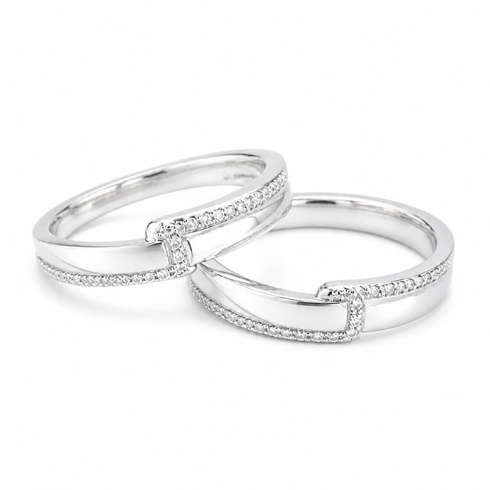 Axismark Sterling silver Couple ring