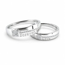 Silver Forever Love Couple Ring
