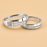 Silver Forever Love Couple Ring