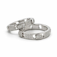 Silver Eternal Spark Duo Couple ring