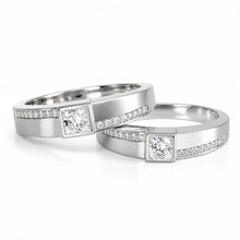 Silver Radiance Union Couple Ring