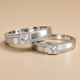 Silver Radiance Union Couple Ring