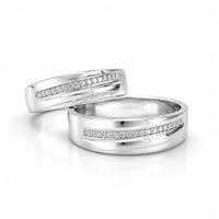 Silver Couple Rings in Simplicity