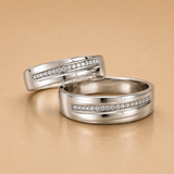 Silver Couple Rings in Simplicity
