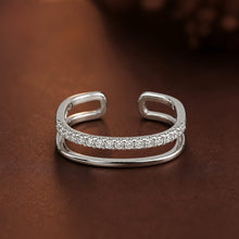 Open Band Silver Women`s ring