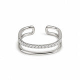 Open Band Silver Women`s ring