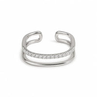 Open Band Silver Women`s ring