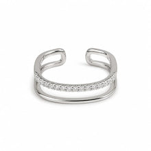 Open Band Silver Women`s ring