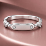 Silver Gemplate Women`s Ring