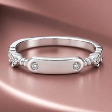 Silver Gemplate Women`s Ring