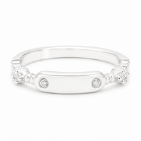 Silver Gemplate Women`s Ring