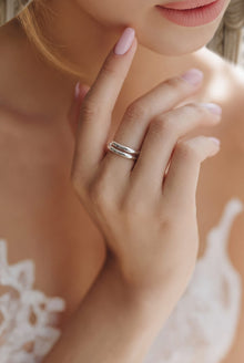 Silver Engraveline Women`s Ring