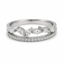 Silver Crown patterned Women`s Ring