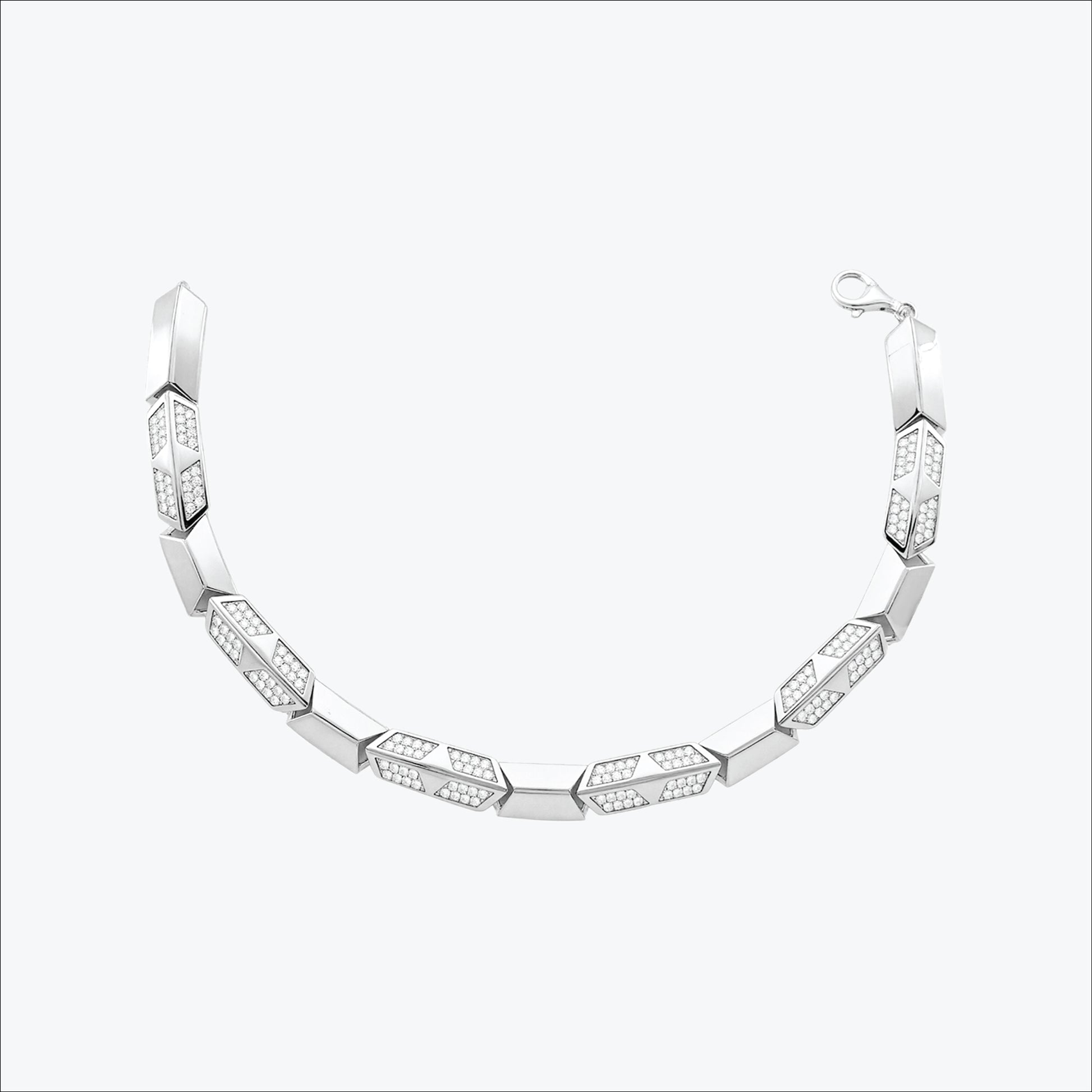 Gravion Bracelet – Sterling Silver in Geometric Strength