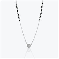 Obscura Halo Pendant – Sterling Silver in Refined Contrast