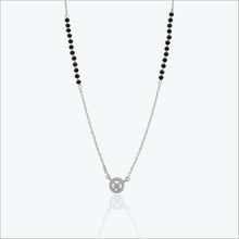 Obscura Halo Pendant – Sterling Silver in Refined Contrast