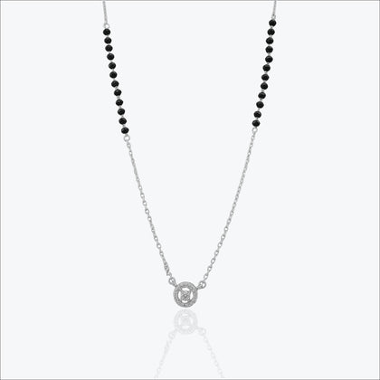Sterling silver Obscura Halo Pendant