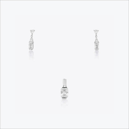 Eira Oval Pendant– Sterling Silver ,Tranquil Glow