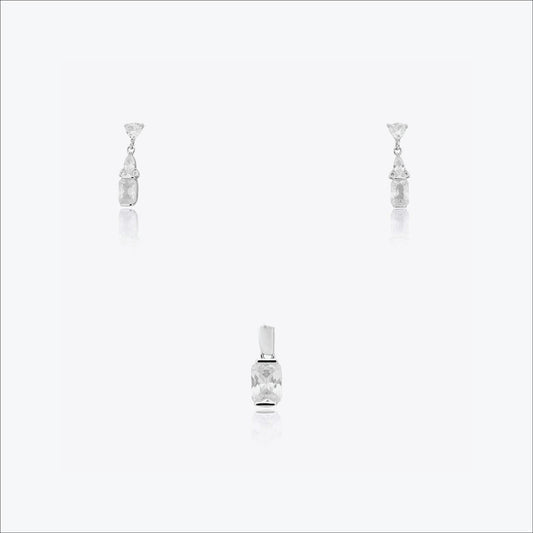 Eira Oval Pendant– Sterling Silver ,Tranquil Glow